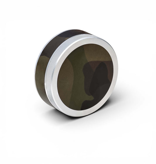 Silver on Camo Leather Ruk Can