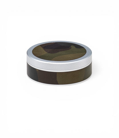 Silver on Camo Leather Ruk Can
